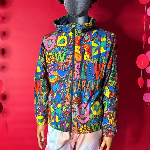 Go Slow Caravan Harajuku Windbreaker – Unisex Size Women’s M / Men’s S – NWT - Picture 1 of 12